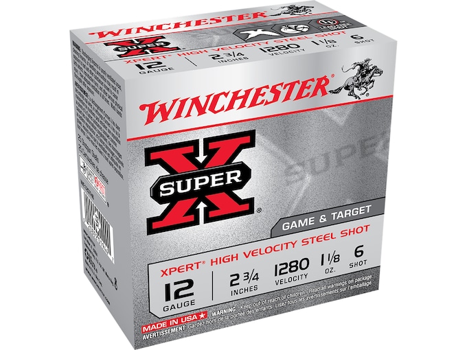 Winchester Xpert Game Target Ammo 12 Ga 2-3/4 1-1/8oz #7 Non-Toxic