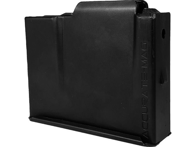 Accurate-Mag Magazine AICS Short Action Double Stack Single Feed 223 Remington 5-Round 3.050" Length 2.325" Cartridge OAL Steel Teflon Black