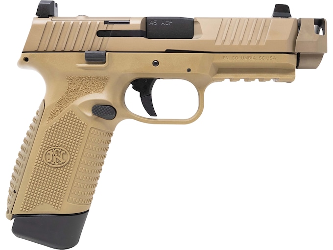FN 545 MRD Comp 45 ACP Pistol 4.1″ Barrel 10+1 Round Flat Dark Earth