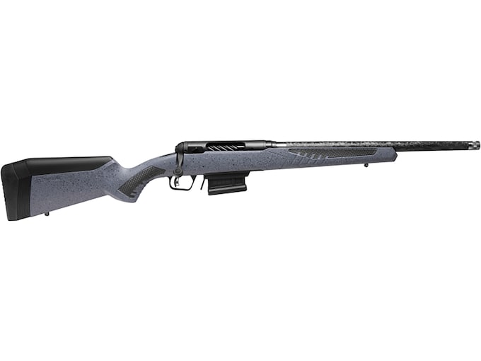 Savage Arms 110 Carbon Predator Bolt Action Rifle 308 Winchester 18" Carbon Fiber Threaded Barrel Matte Black Frame Gray Adjustable Stock