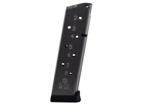 Metalform Magazine Elite 1911 Government, Commander 45 ACP 8-Round Stainless Steel Matt...