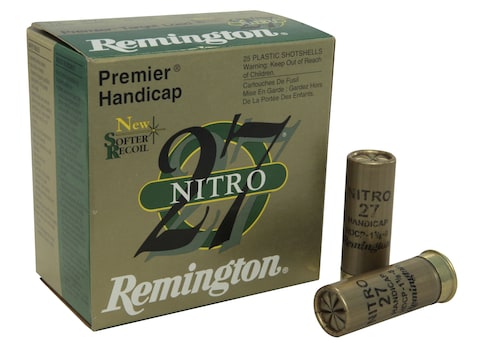 Remington Premier Nitro 27 Gold Handicap Ammunition 12 Gauge 2-3/4" 1-1/8 oz #8 Shot