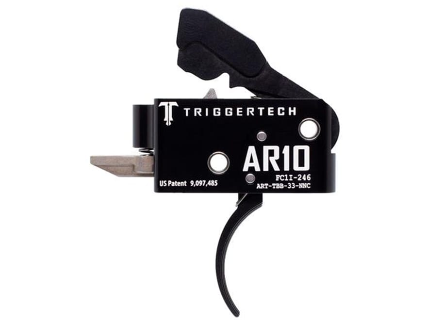 TriggerTech Competitive Primary AR-10 Two Stage Trigger Curved Black