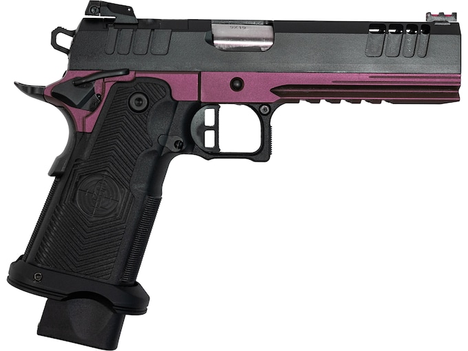 GLFA Synergy 1911DS 9mm Luger Pistol 5″ Barrel 20+1 Round Black Slide Black Grip Black Cherry Frame