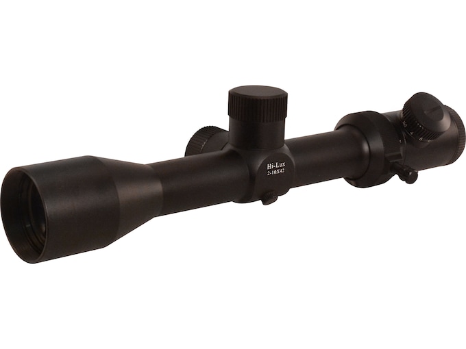 Leatherwood Hi-Lux HR1 Rifle Scope 2-10x 42mm Illuminated Ranging Reticle Reticle Matte Black