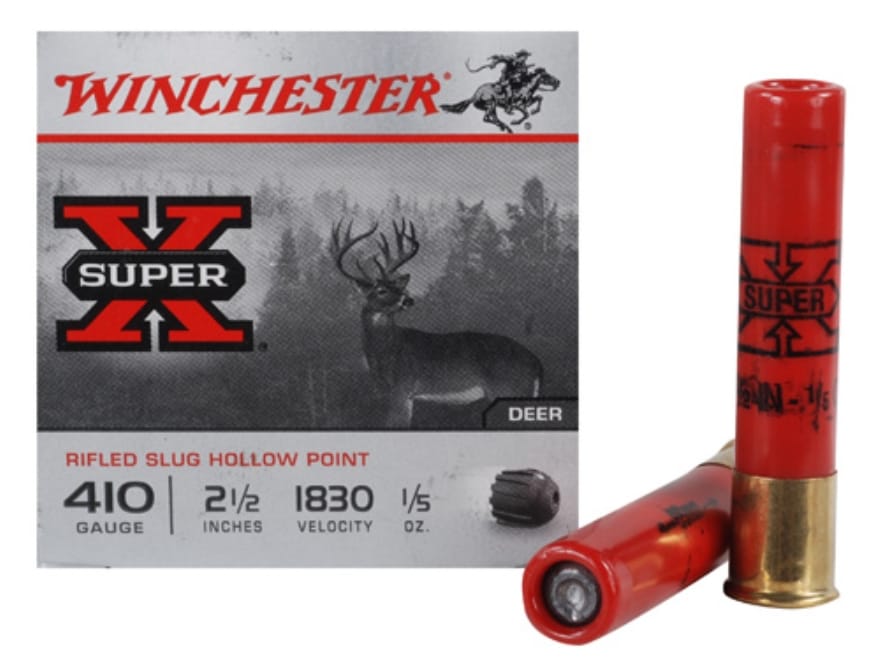 Winchester Super-X 410 Slug ammunition maintains the superior performance a...