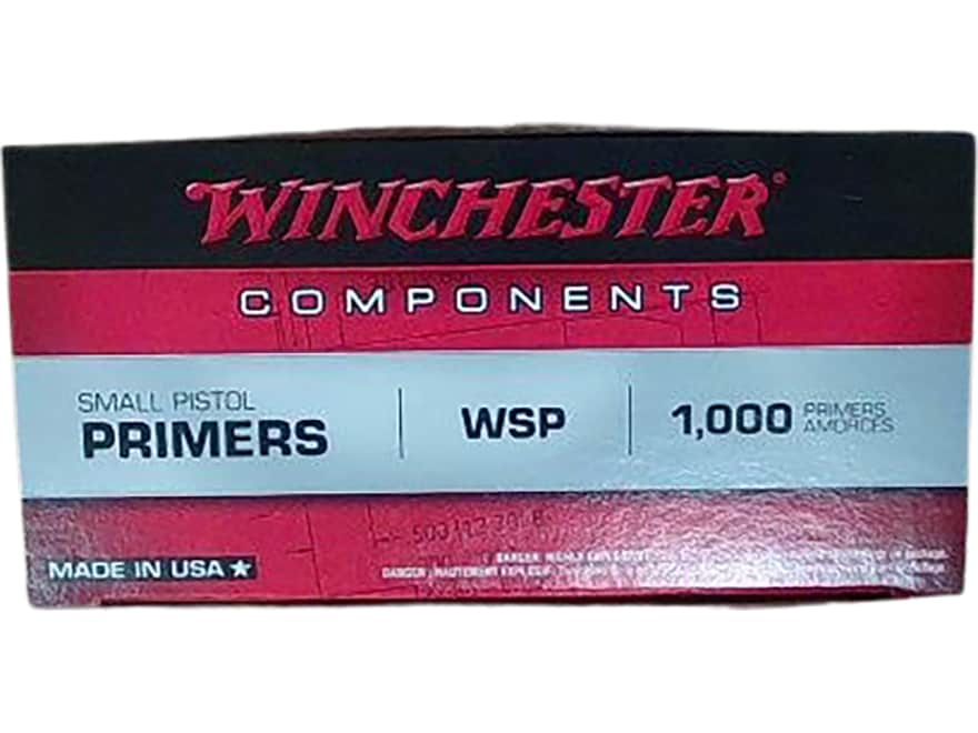 Winchester Small Pistol Primers #1-1/2 Box of 1000 (10 Trays of 100)