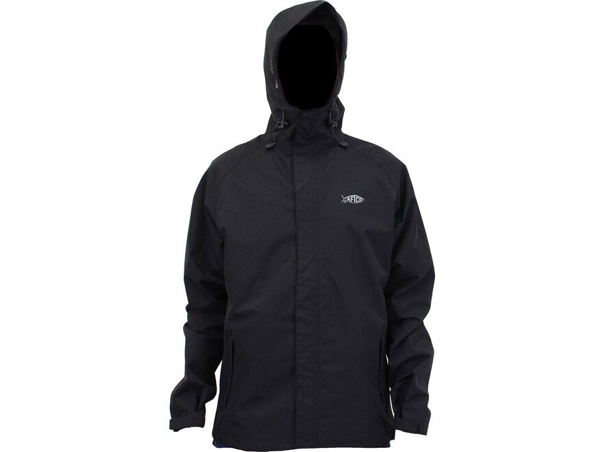 AFTCO Men's Solitude Rain Jacket Black Large