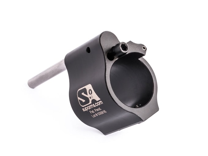 Superlative Arms Bleed Off Set Screw Adjustable Low Profile Gas Block AR-15, LR-308 0.875" Melonite Black