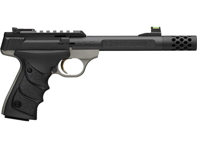 Browning Buck Mark Plus URX 22 Long Rifle Pistol 5.9″ Threaded Barrel 10+1 Round Matte Blued Slide Black Grip Gray Frame