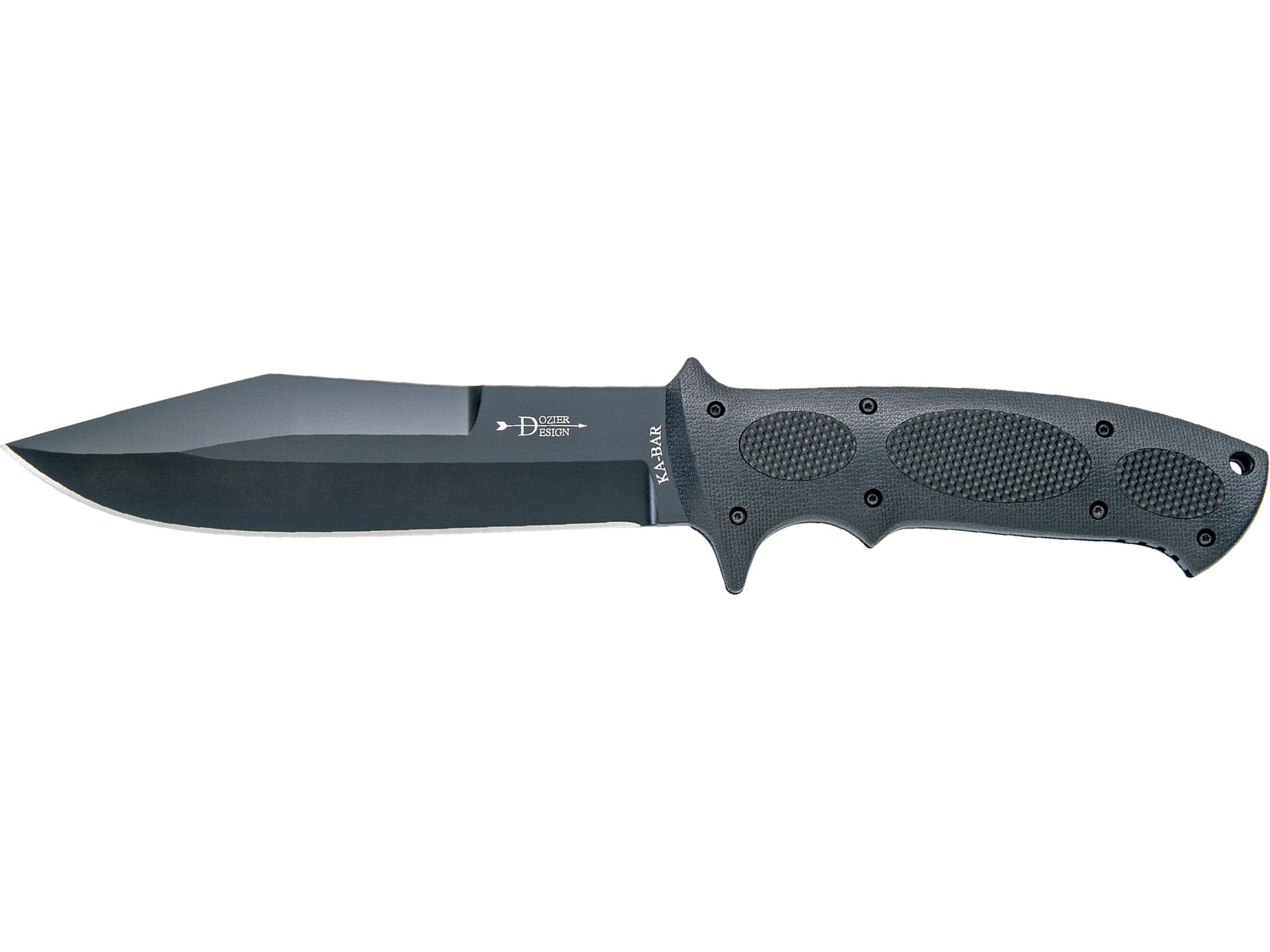 KA-BAR Bull Dozier Fixed Blade Knife 6.5 Clip Point AUS-8A Black SS