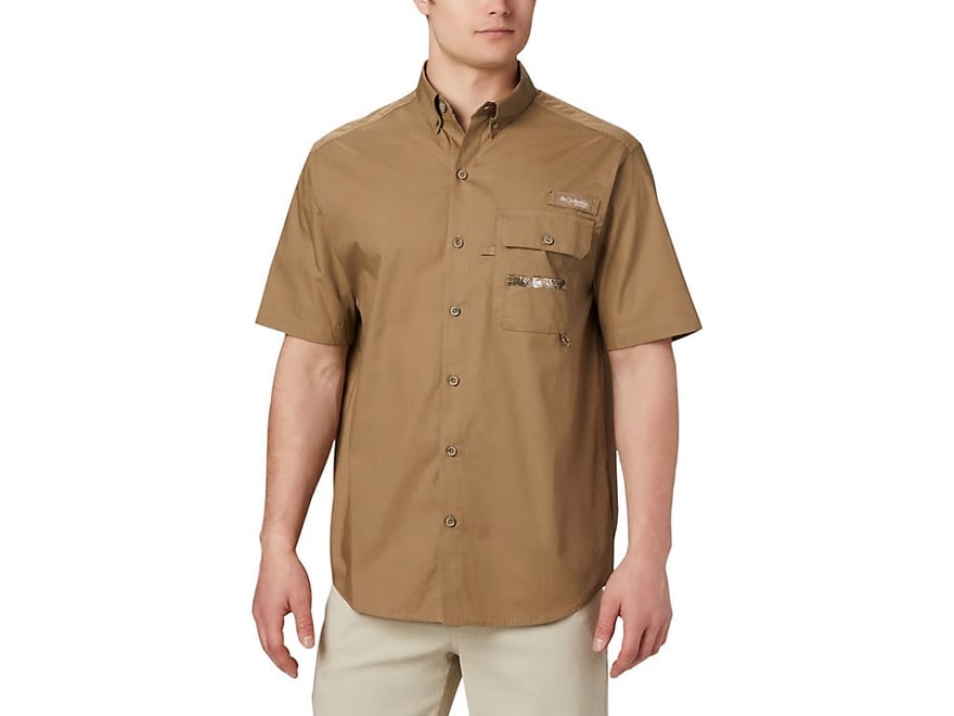 Columbia Men's Sharptail Short Sleeve Shirt Nocturnal/Realtree EDGE