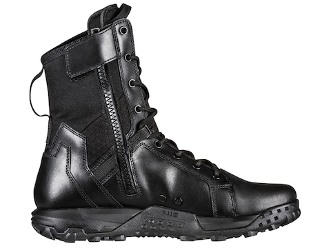 5.11 A/T Side Zip Tactical Boots Leather/Nylon Black Men's 7EE