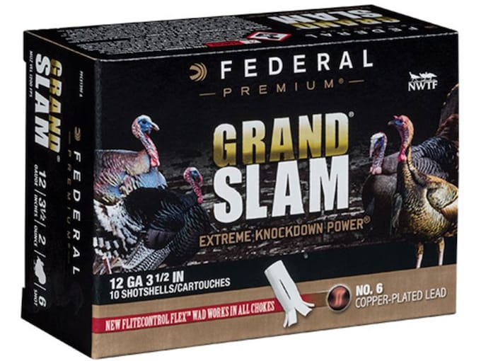 Federal PFCX139F6 Premium Grand Slam 12Gauge 3.50″ 2oz 6Shot 10 Per Box/25 Case | USA Gun Store