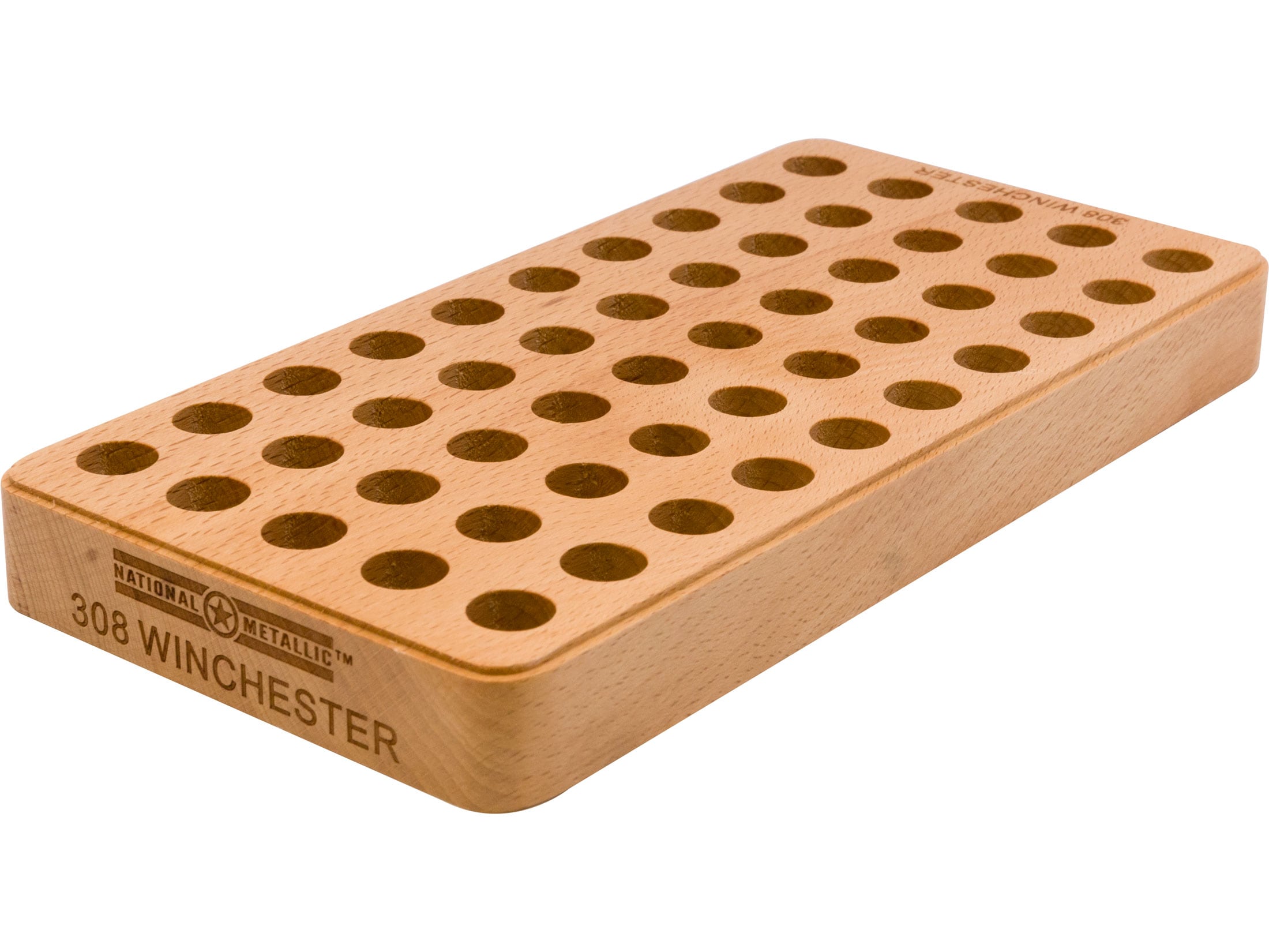 National Metallic Solid Hardwood Reloading Tray 22250 Remington 243