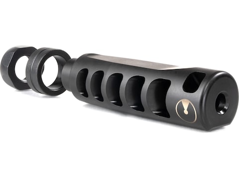 Ultradyne Apollo S Compensator Muzzle Brake with Timing Nut 5.56mm 1/2"-28 Thread Stain...