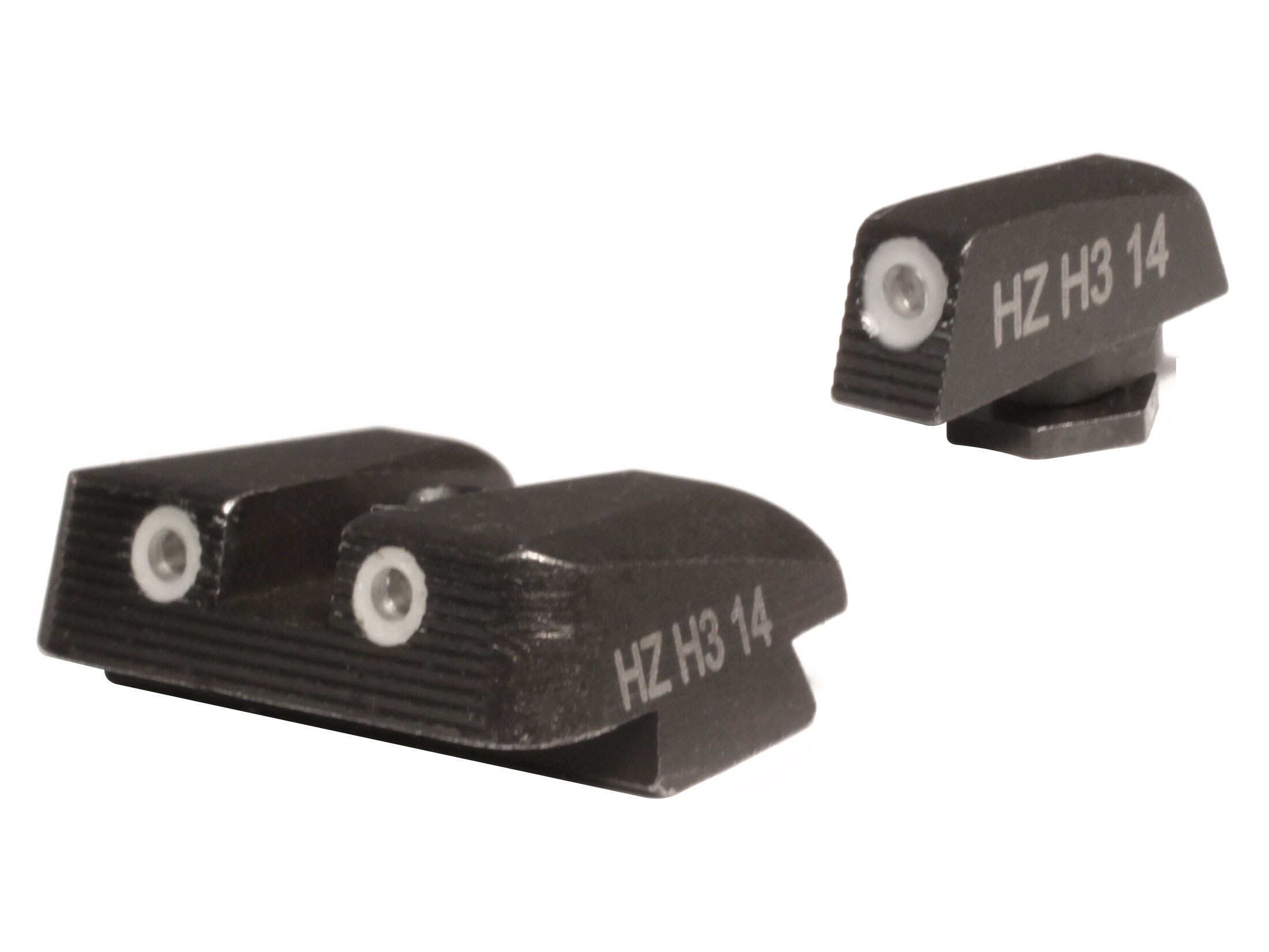 HiViz Nitesight Handgun Sight Set - Tritium Night Sights Compatible With Glock