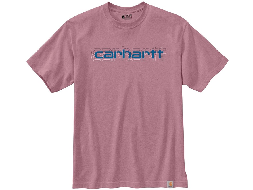 Carhartt Men's Loose Fit Heavyweight Short Sleeve Shadow Logo Graphic
