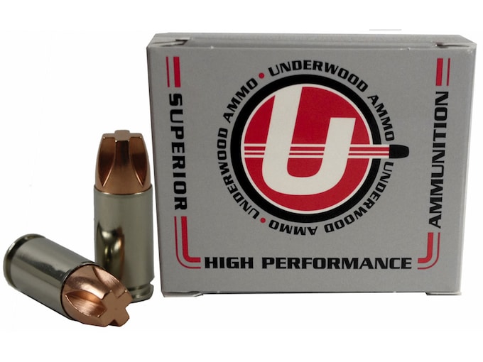 Underwood 9mm Luger +P Ammo 115 Grain Lehigh Xtreme Penetrator Fluted Lead Free Box of 20