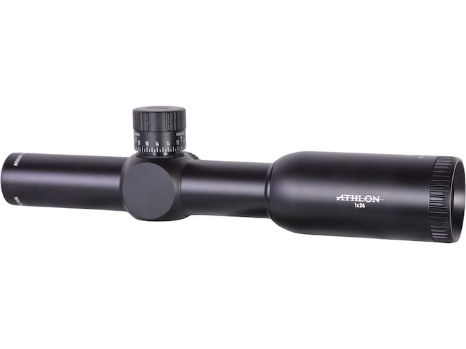 Athlon Optics Talos HMR Rifle Scope 30mm Tube 1x 24mm Center-X MOA Reticle Black