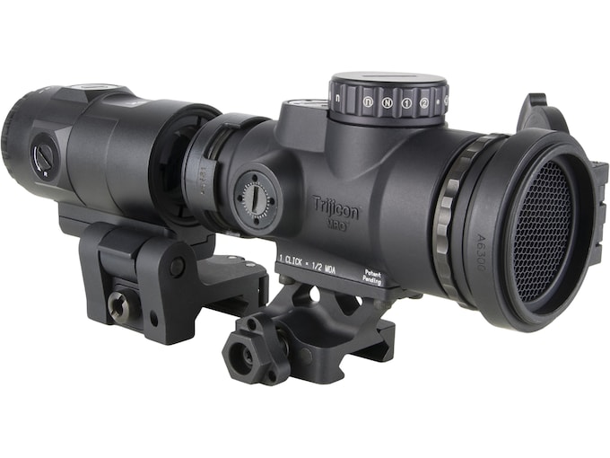 Trijicon Combo MRO HD Patrol Red Dot Sight 68 MOA Circle Reticle with 2.0 MOA Dot with Picatinny Full Co-Witness Mount & 3X Magnifier Matte Black