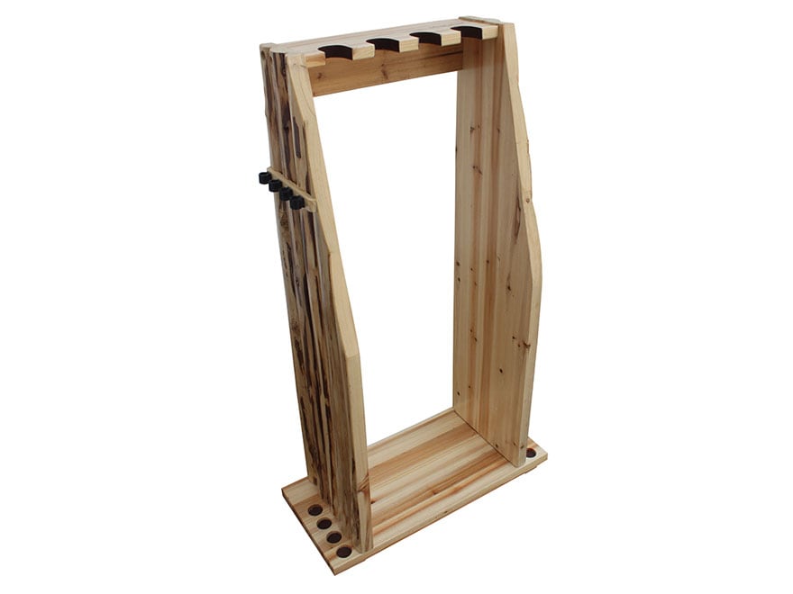 Rush Creek Creations Rustic Series 4 Gun, 8 Fishing Rod Combo Rack