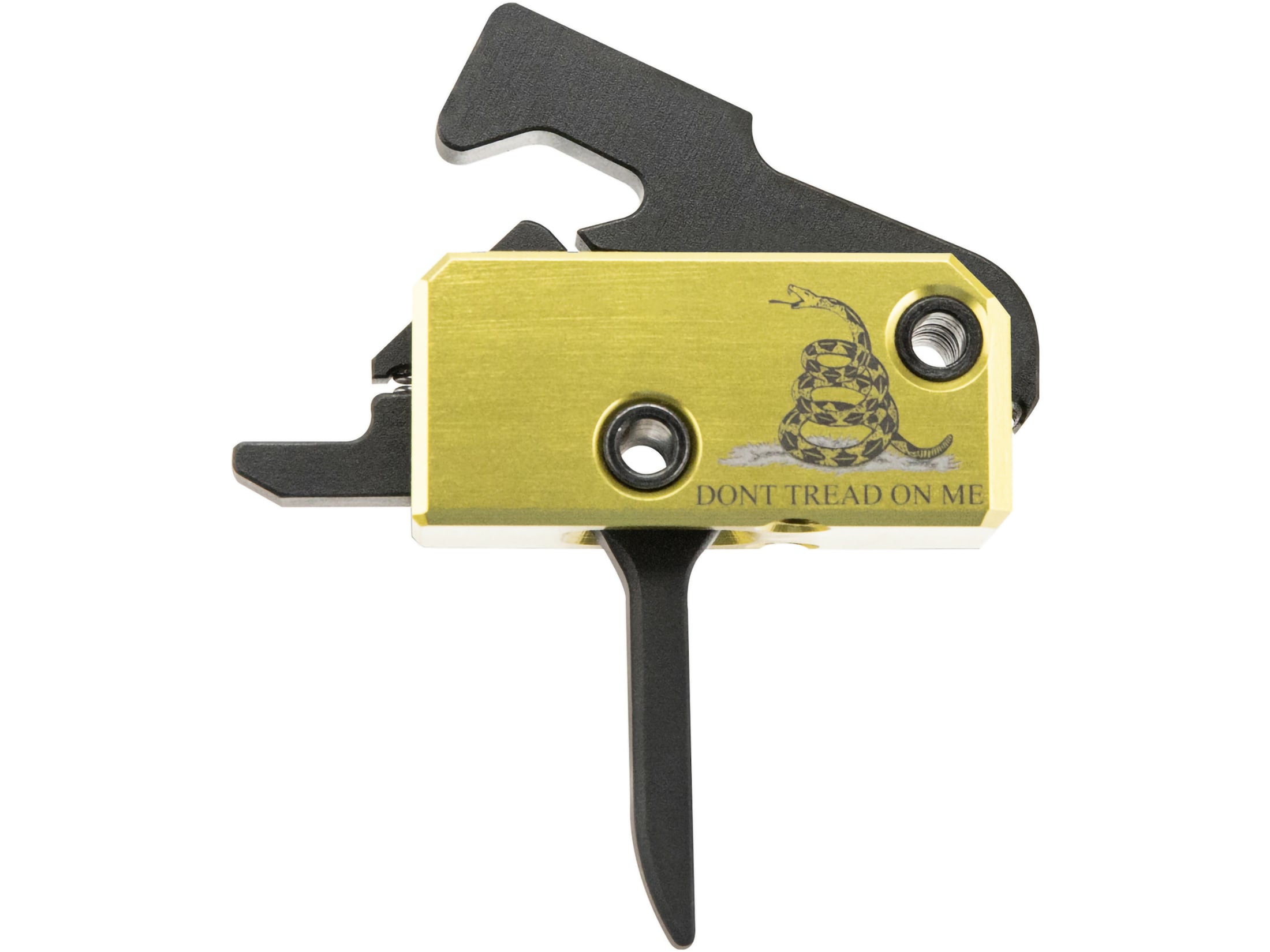 Rise Armament Super Sporting Drop-In Trigger Group with Anti-Walk Pins AR-15 Small Pin .154" Single Stage Don't Tread on Me Gadsden Flag