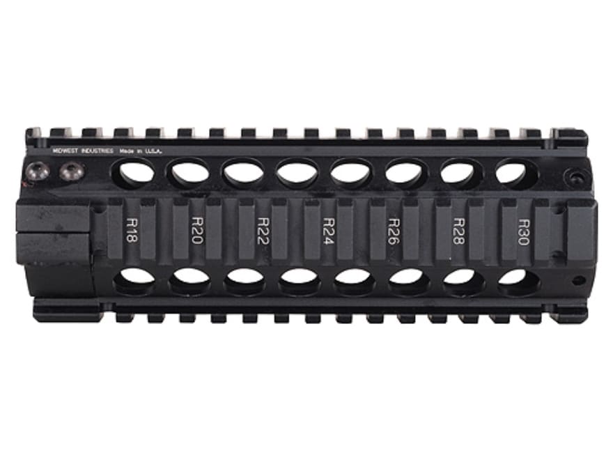 Midwest Industries Gas Piston Free Float Tube Handguard Quad Rail