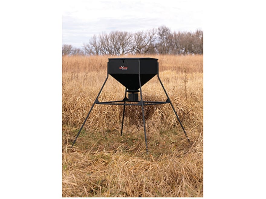Big Game 450 lb Standing Game Feeder Steel Black