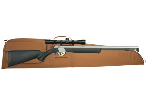 CVA Wolf Muzzleloading Rifle 50 Caliber with KonuShot 3-9 x 32mm Scope Black and Stainl...