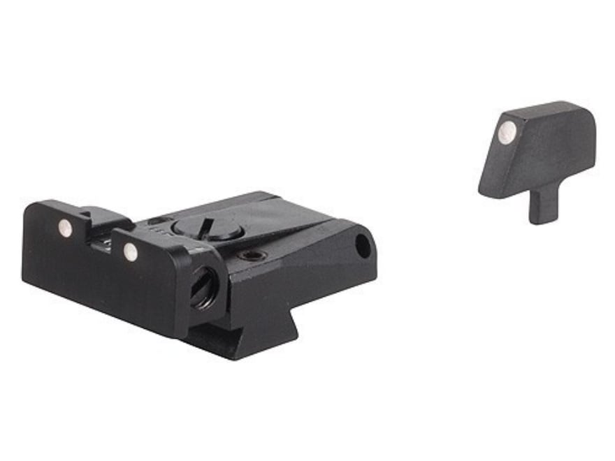 LPA SPR Sight Set 1911 Government Narrow Tenon Front Sight Steel 3-Dot