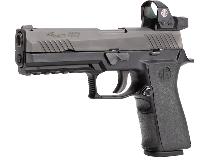 Hogue 17680 Wrapter Adhesive Grip made of Rubber with Black Finish & Grain Texture for Sig P320 Full Size with Medium X Series Module