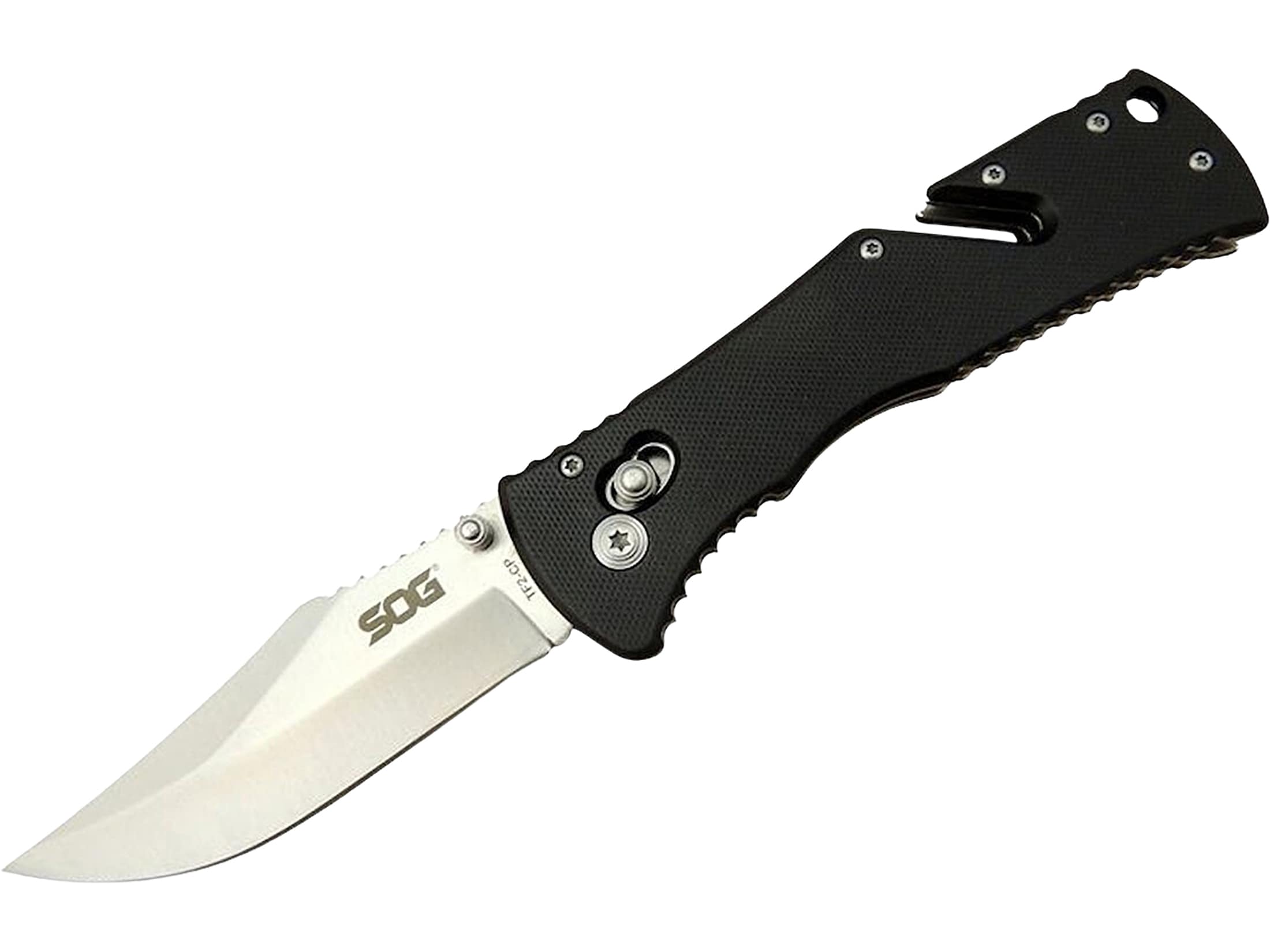 SOG Trident Assisted Opening Pocket Knife 3.75 AUS8 Satin Clip Point