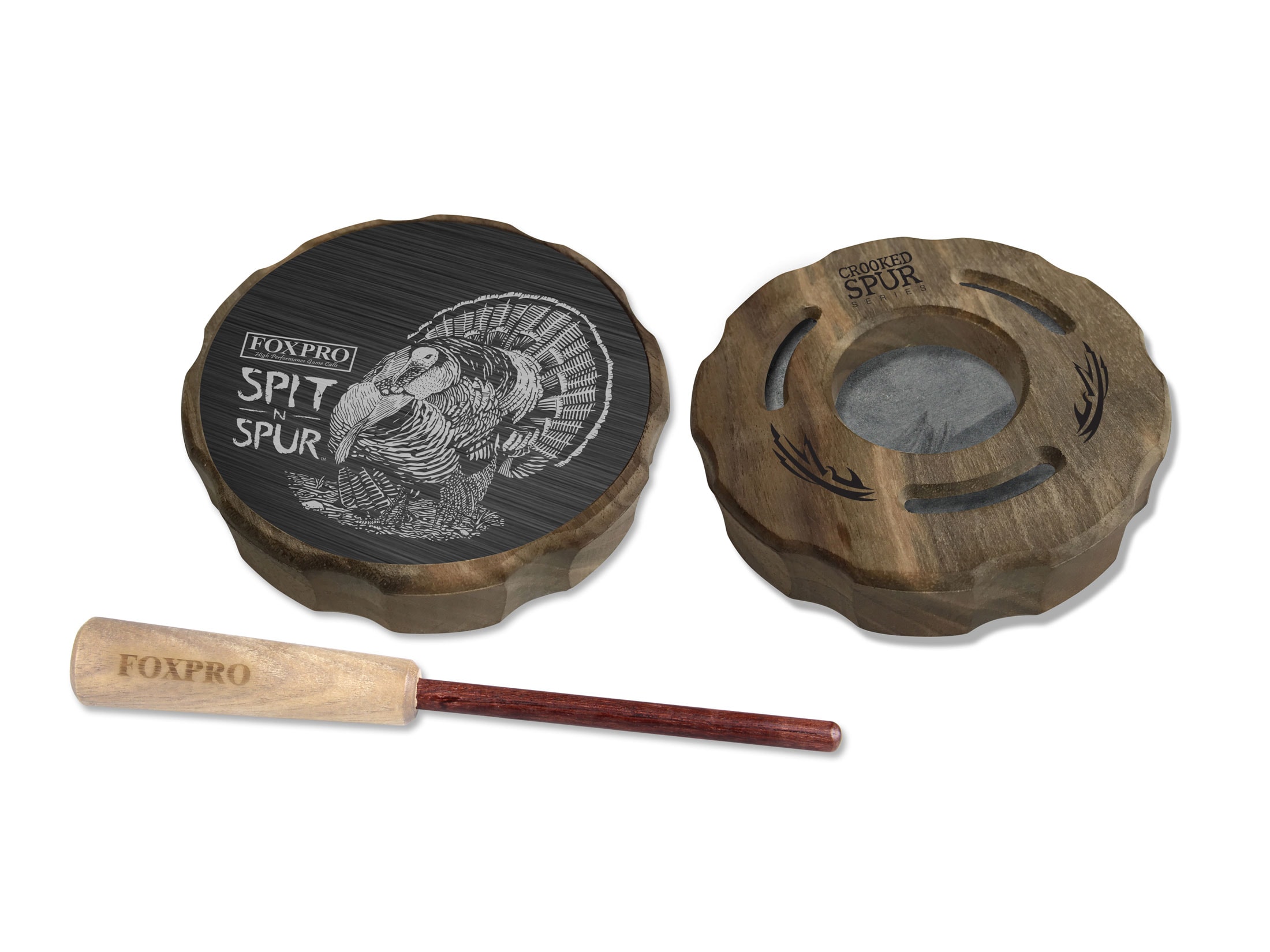 FoxPro SpitNSpur Aluminum Slate Pot Turkey Call