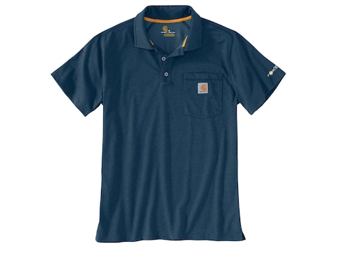 Carhartt Men's Force Delmont Pocket Polo Short Sleeve Shirt Light