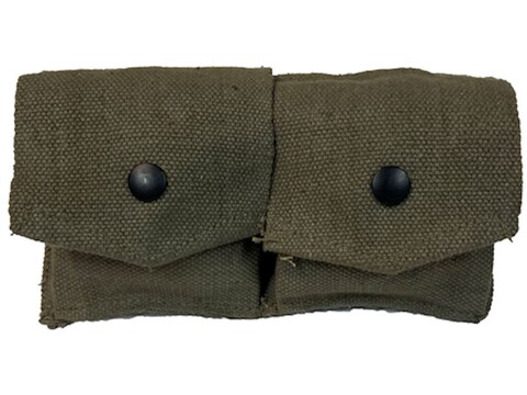 Military Surplus French 2-Piece Canvas Pouch Grade 2