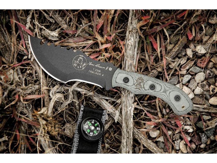 Tops Knives Tom Brown Mini Tracker 4 Fixed Blade Knife 3 75 Drop