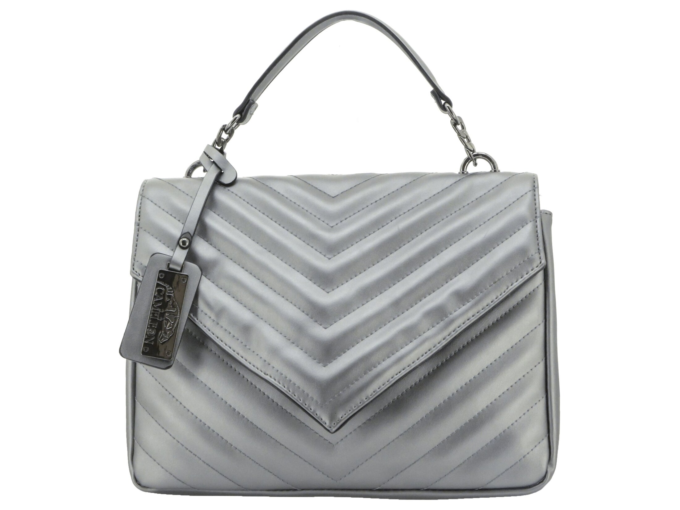 Cameleon Aria Concealed Carry Purse Leather Silver