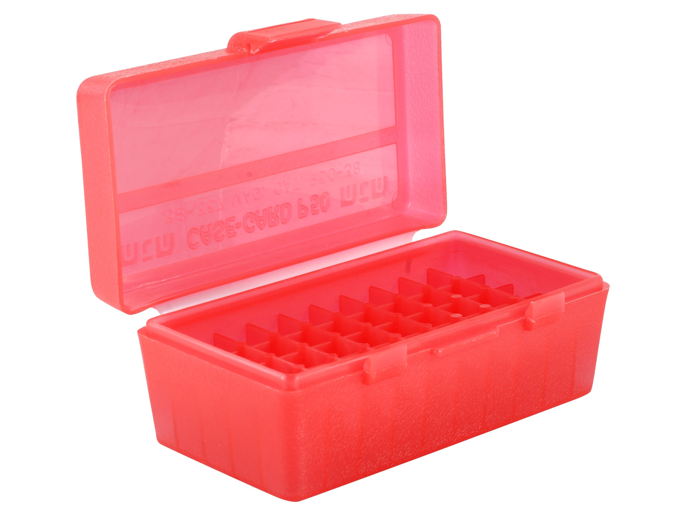 MTM FlipTop Ammo Box 38 Special 357 Mag 50Round Plastic Red