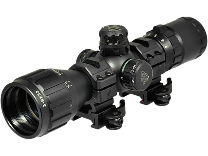 UTG Bugbuster Rifle Scope 3-9x 32mm Illuminated Mil Reticle Matte Black