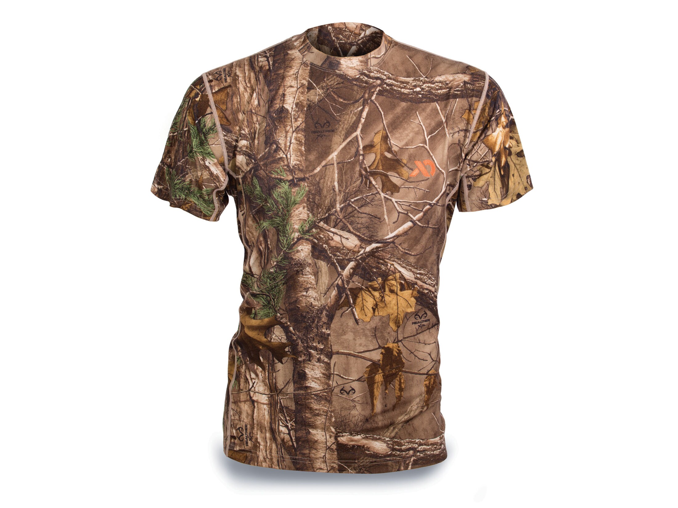 First Lite Men's Llano Crew Short Sleeve Shirt Merino Wool Realtree