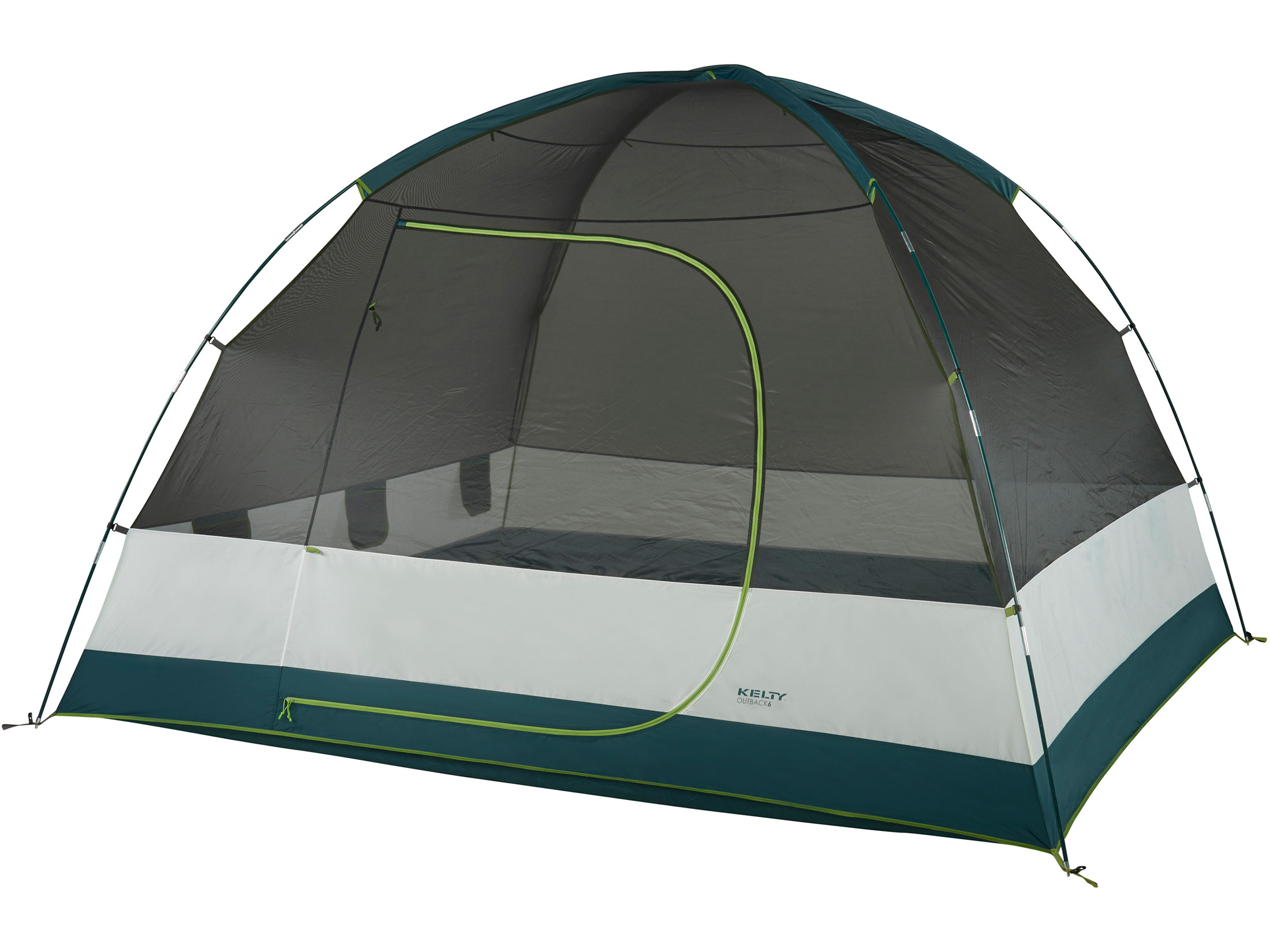 Kelty Outback 6 Person Dome Tent 118 x 106 x 76 Polyester Gray