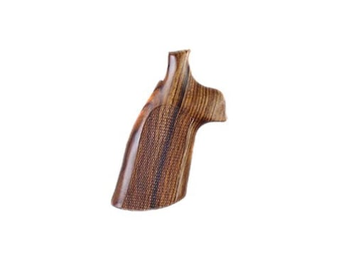 Hogue Fancy Hardwood Grips S&W K, L-Frame Round Butt Checkered
