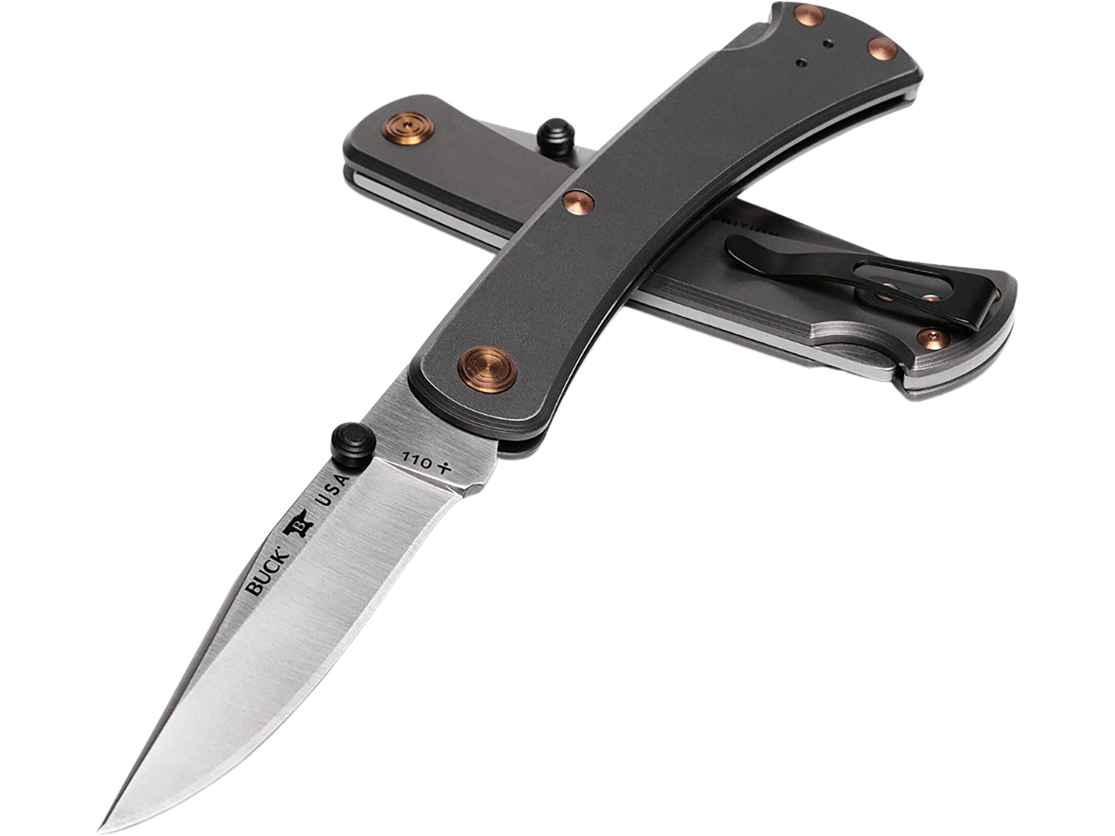 Buck 110 Slim Pro TRX Folding Hunter 3.75 S30V Plain Blade, OD