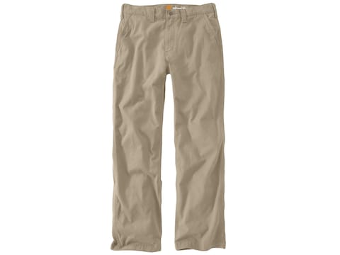 Carhartt Men's Rugged Work Khaki Relaxed Fit Pants Cotton