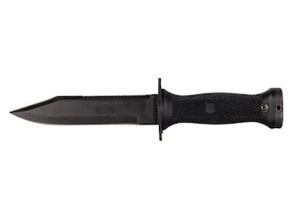 Ontario Mil-Spec Mark 3 Navy Fixed Blade Knife 6.5" Serrated Clip Point 420 Black Stainless Steel Blade Polymer Handle Black