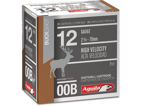 Aguila Ammunition 12 Gauge 2-3/4" 00 Buckshot 9 Pellets
