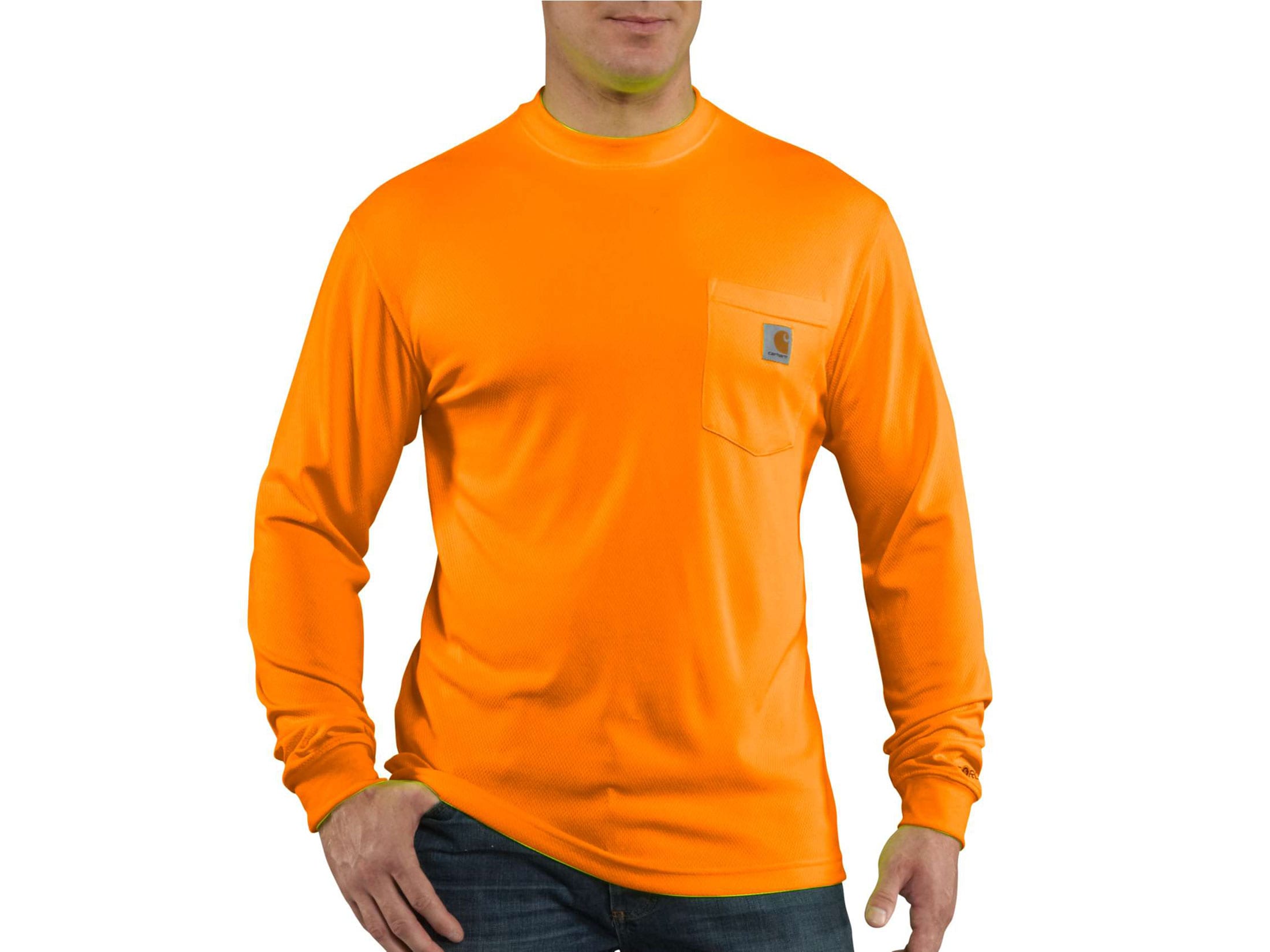 Carhartt Men's HV Force Color Enhanced Long Sleeve T-Shirt Brite