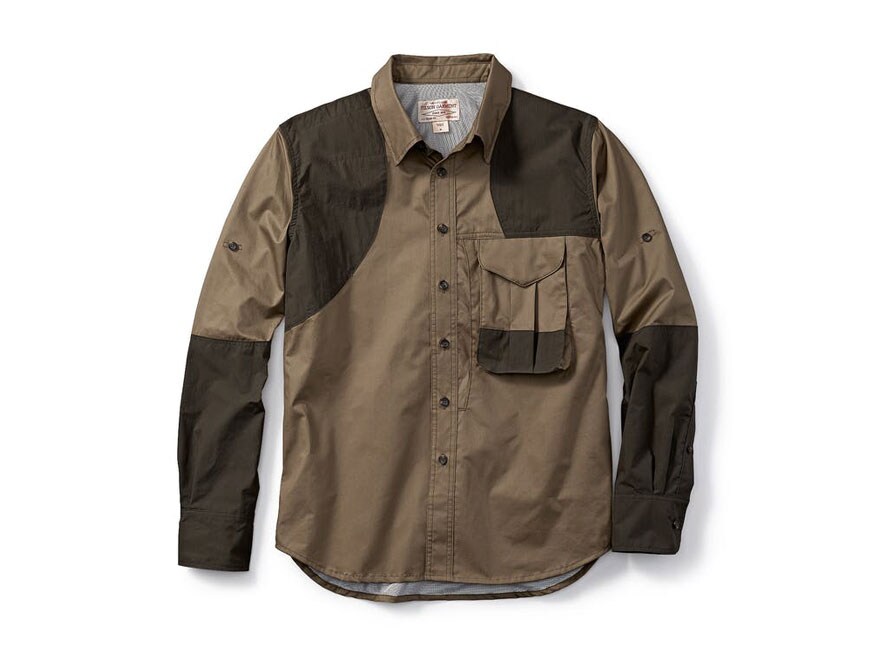 Filson Men's Frontloading Shooting Shirt Cotton/Nylon Dark Tan/Dark