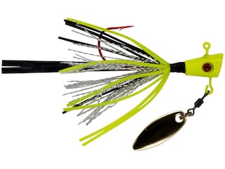 Crappie Magnet Fin Spin Pro Underspin Jig Pop Chartreuse 1/8oz